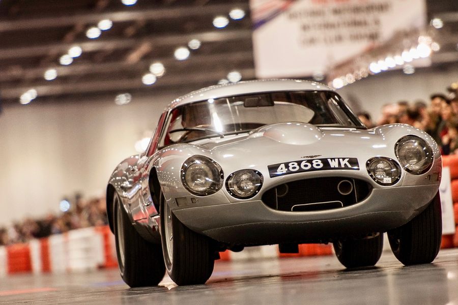 Jaguar E-type celebrates 60th birthday at London Classic Car Show