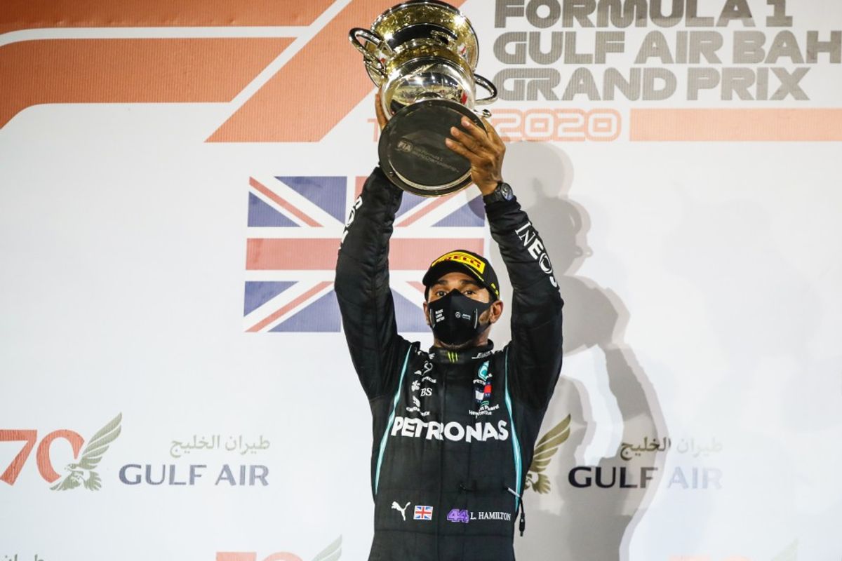 Hamilton wins Bahrain GP, Grosjean escapes fiery crash