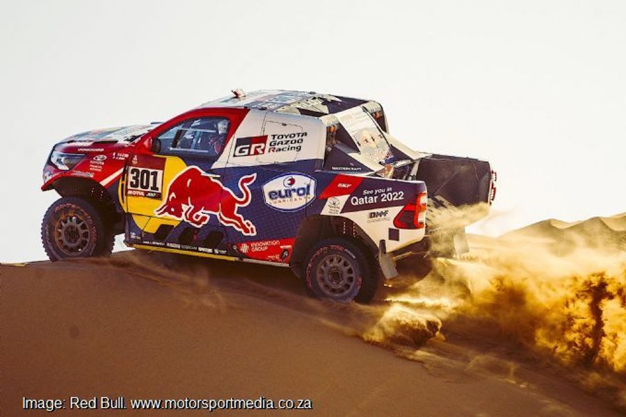 Nasser Al Attiyah leads Toyota Gazoo Hilux 1-2 on Dakar Day 3