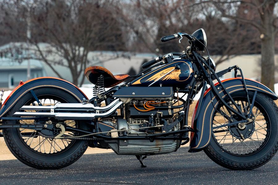 Rare 1936 Indian Four Restored by Indian Expert Peter Bollenbach