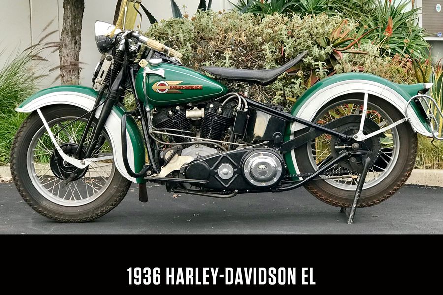Harley-Davidson EL with several rare and unseen prototype parts