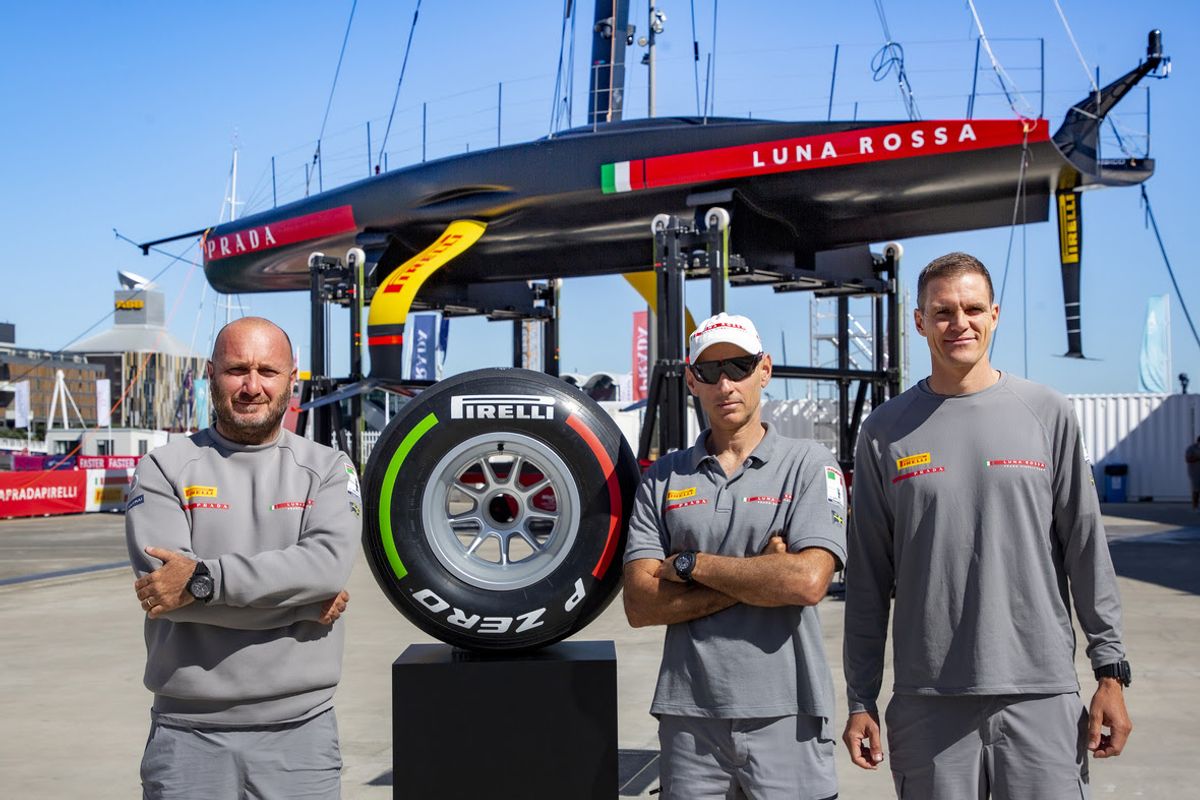 Prada Cup winners Luna Rossa sign Pirelli F1 tyre for charity