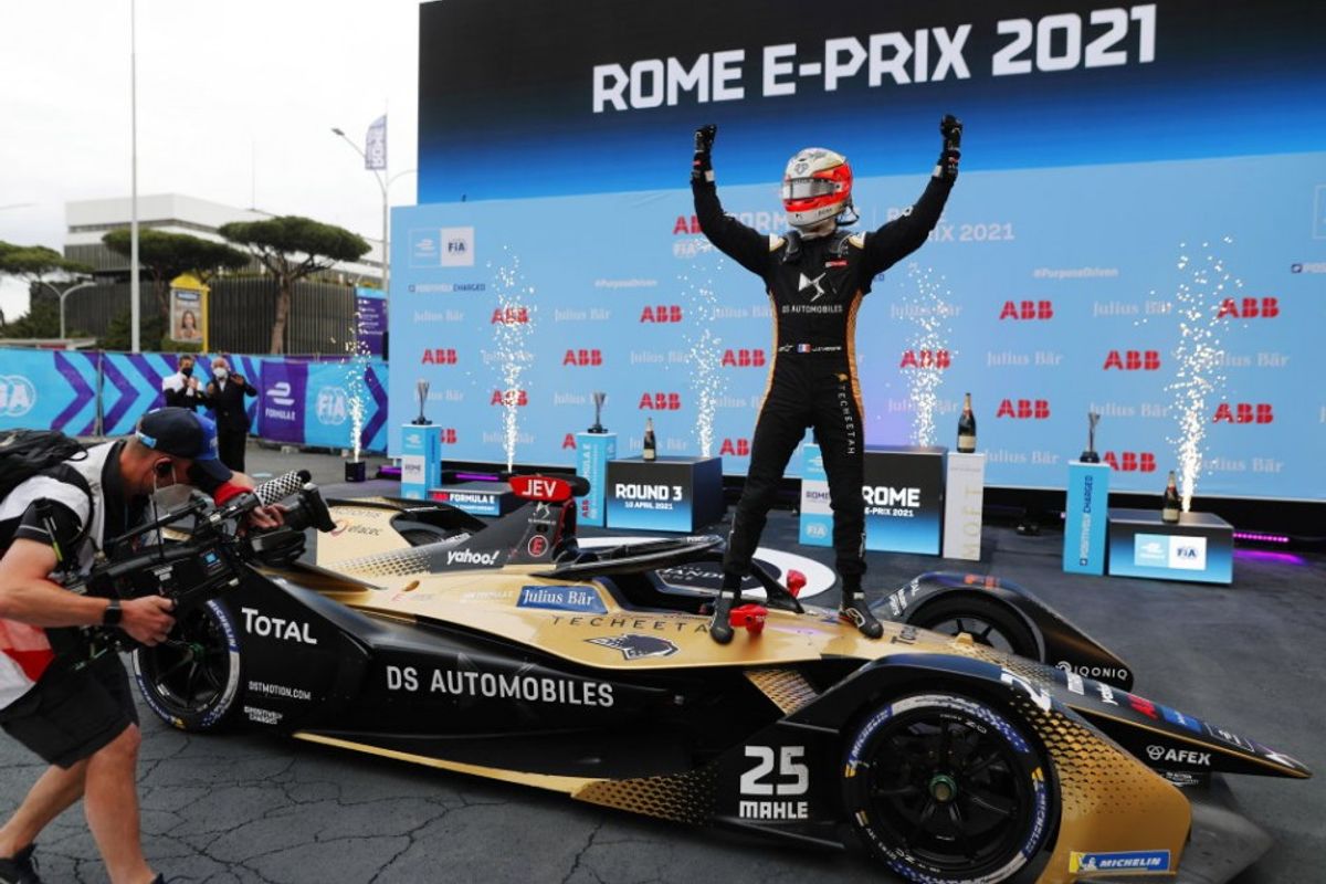 Jean-Éric Vergne gets Formula E title bid off with a win in Rome