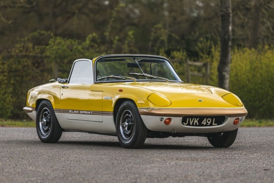 Steve Soper's Lotus Elan Sprint Convertible at Silverstone Auctions 