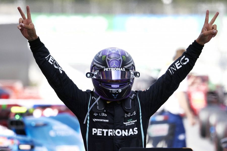 Lewis Hamilton wins strategic battle to take Spanish GP victory