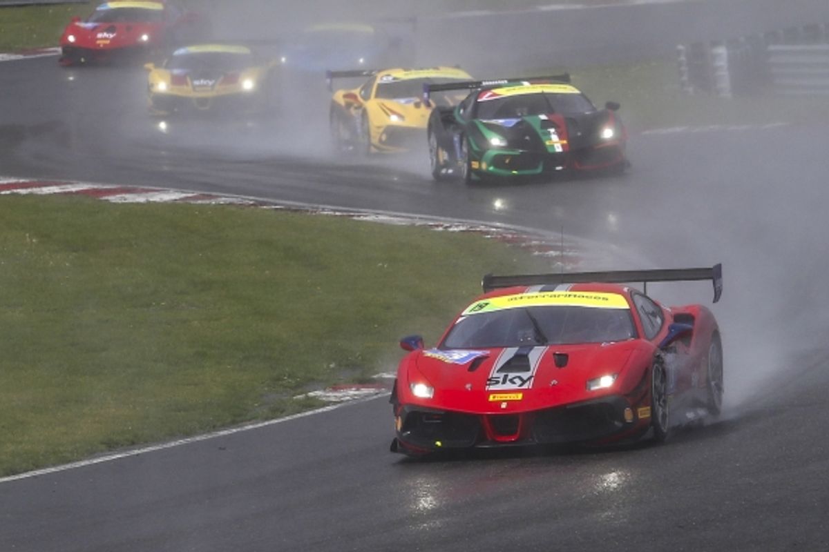 Exciting opening weekend to Ferrari Challenge UK at Brands Hatch