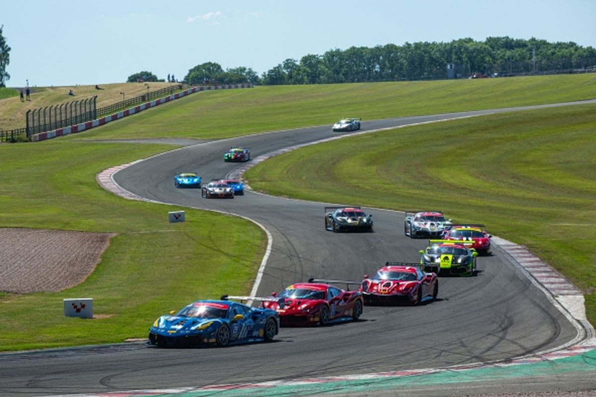Drama unfolds at Rnd 2 of the Ferrari Challenge UK in Donington