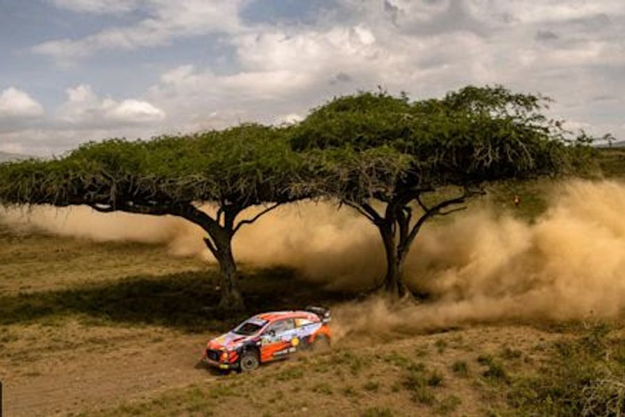 Neuville leads after fierce Friday on Safari Rally Kenya