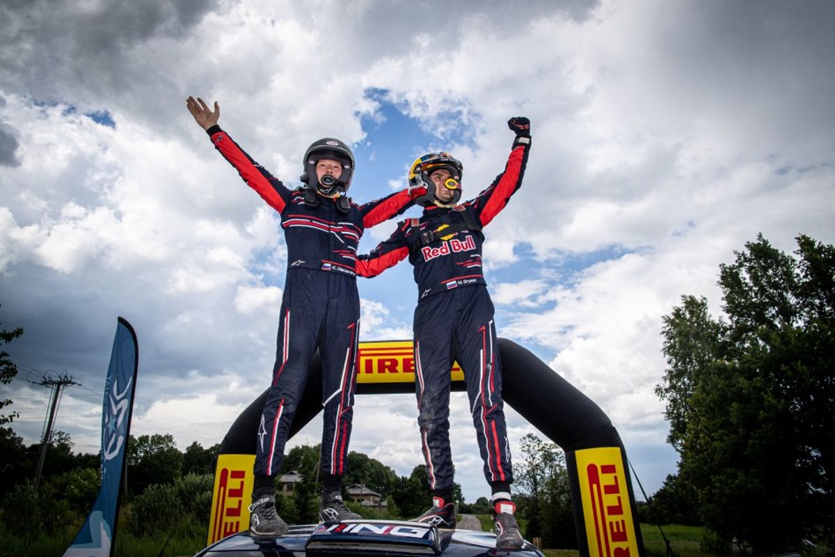 Nikolay Gryazin wins ERC Rally Liepāja