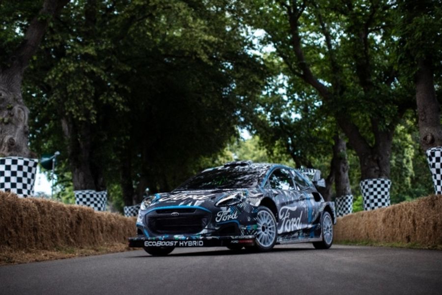New Puma Rally1 WRC Prototype Hybrid Breaks Cover at Goodwood
