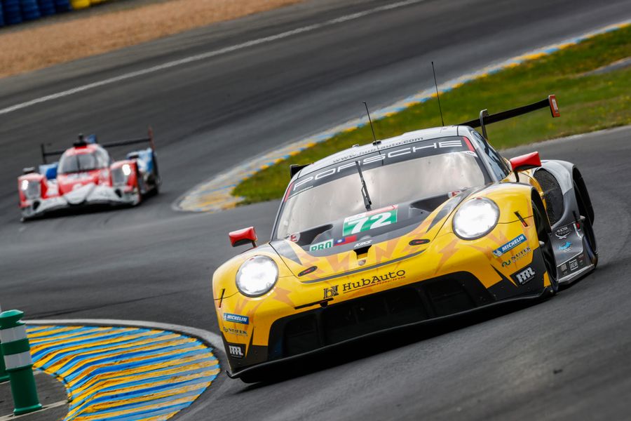 Porsche customer teams start Le Mans from  both GT class poles