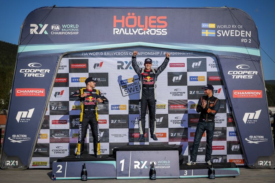 Timmy Hansen and brother Kevin take 1-2 finish at World RX of Sweden