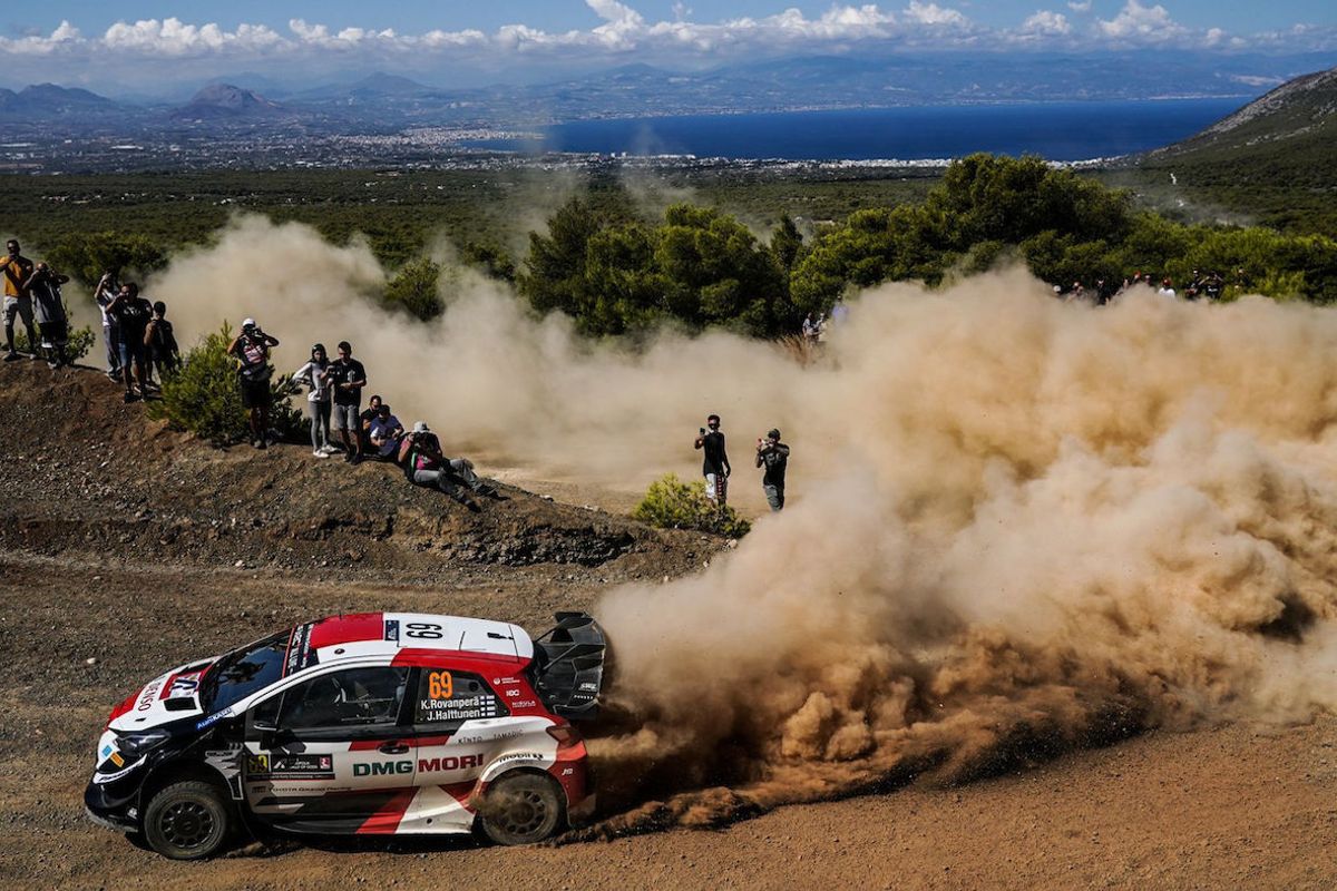 Kalle Rovanperä leads Acropolis Rally Greece on Friday night
