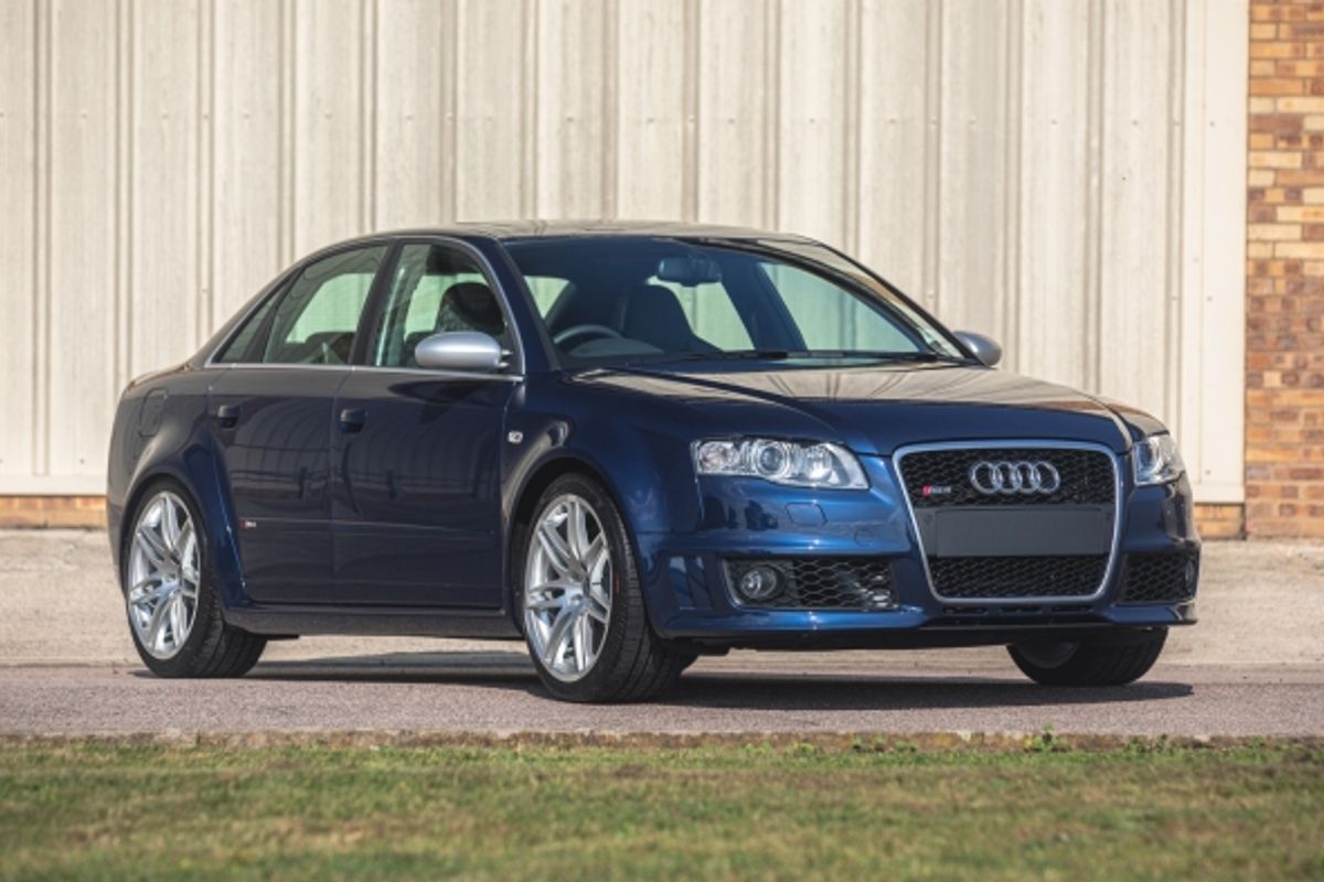 A 2007 Audi RS4 (B7) with just 217 miles at Silverstone Auctions