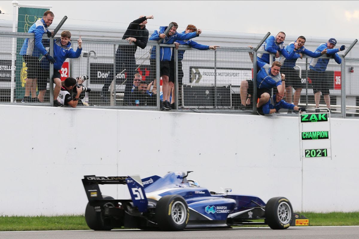 Zak O’Sullivan claims GB3 Championship title at Donington Park