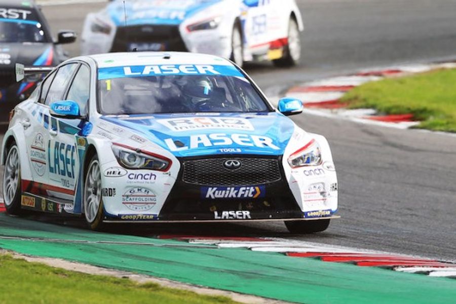 Cook doubles up at Brands, Sutton takes provisional BTCC title