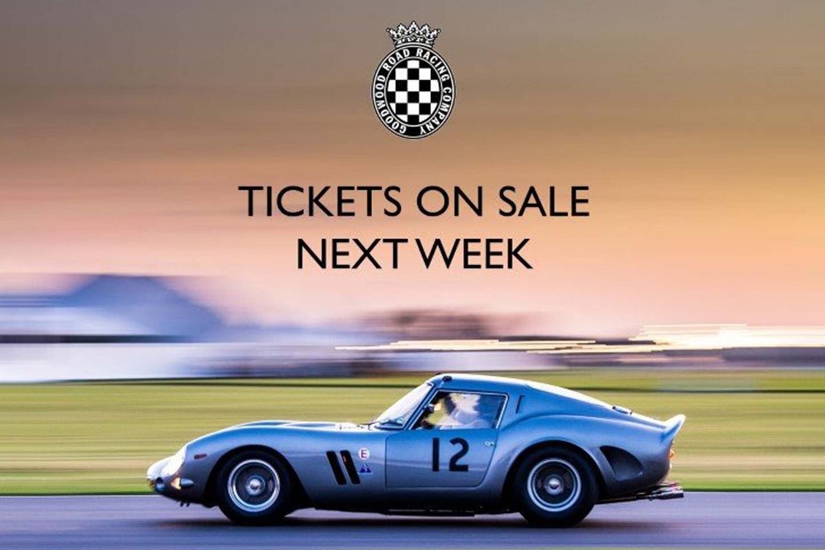 2022 Goodwood Motorsport tickets on sale