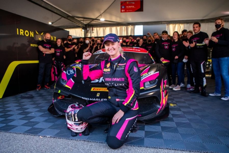 Michelle Gatting the first female Ferrari Challenge Trofeo Pirelli Champion