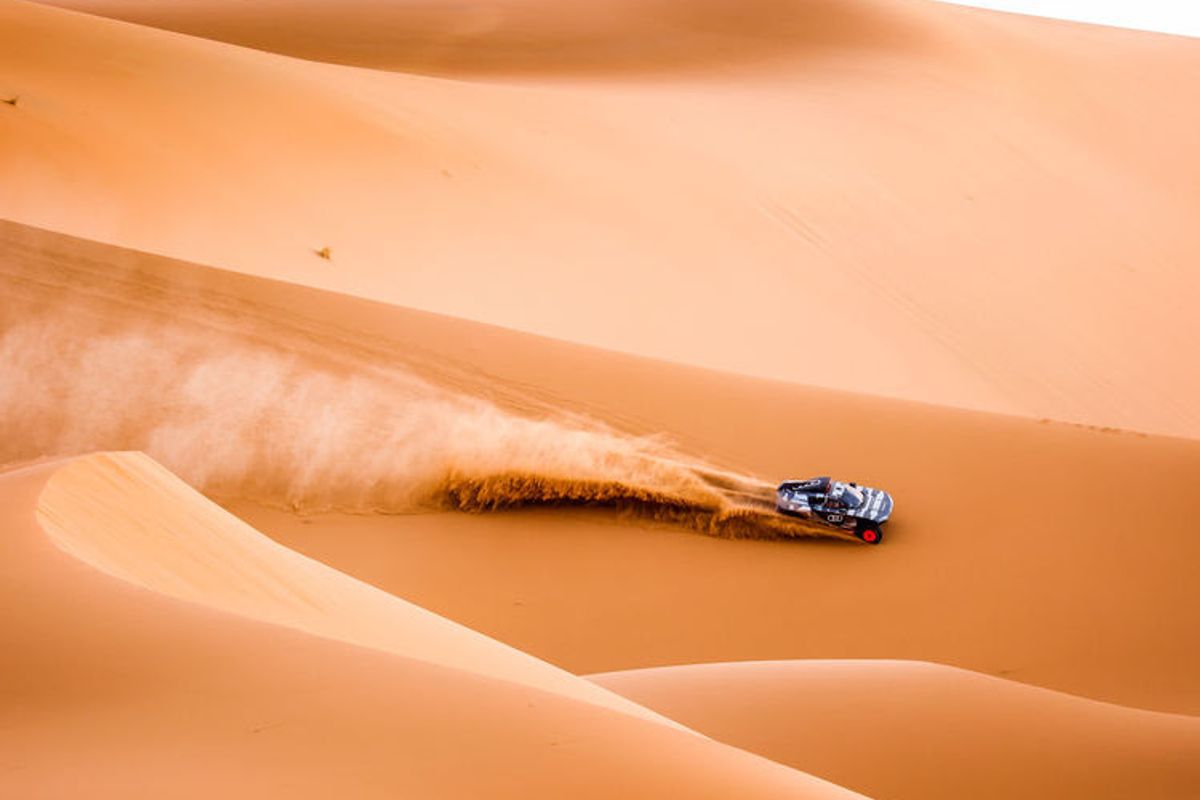 Audi RS Q e-tron ahead of its first Dakar Rally