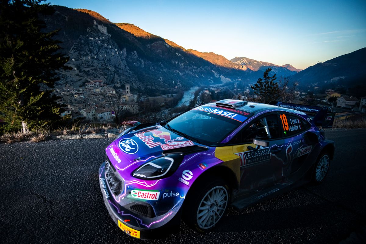 Loeb the overnight leader Friday on Rallye Monte-Carlo