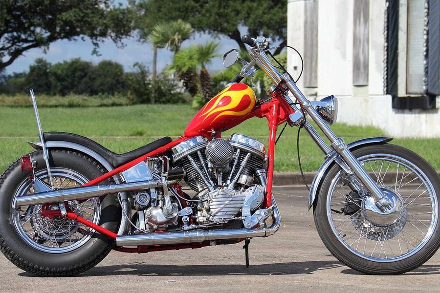 1948 Harley-Davidson FL Panhead Billy Bike at Mecum Las Vegas Auction