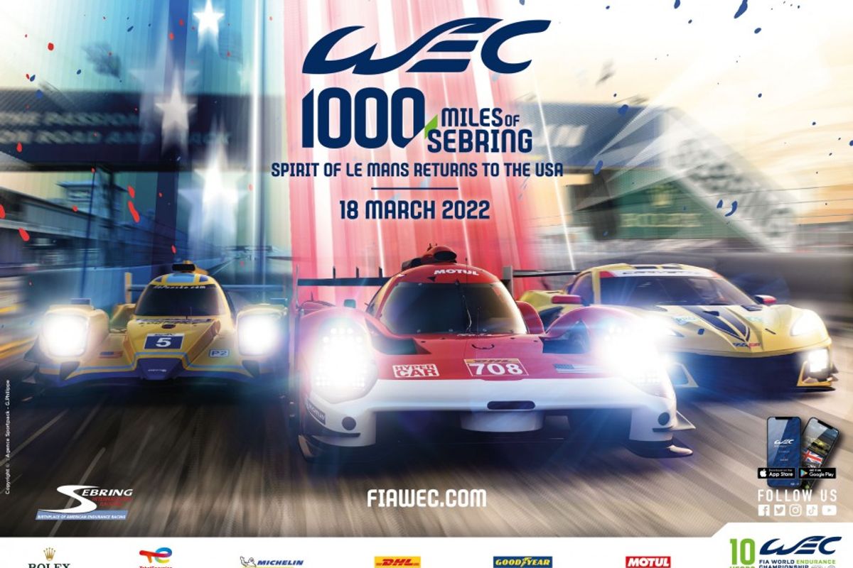 Bumper 37 WEC car entry for Sebring season opener