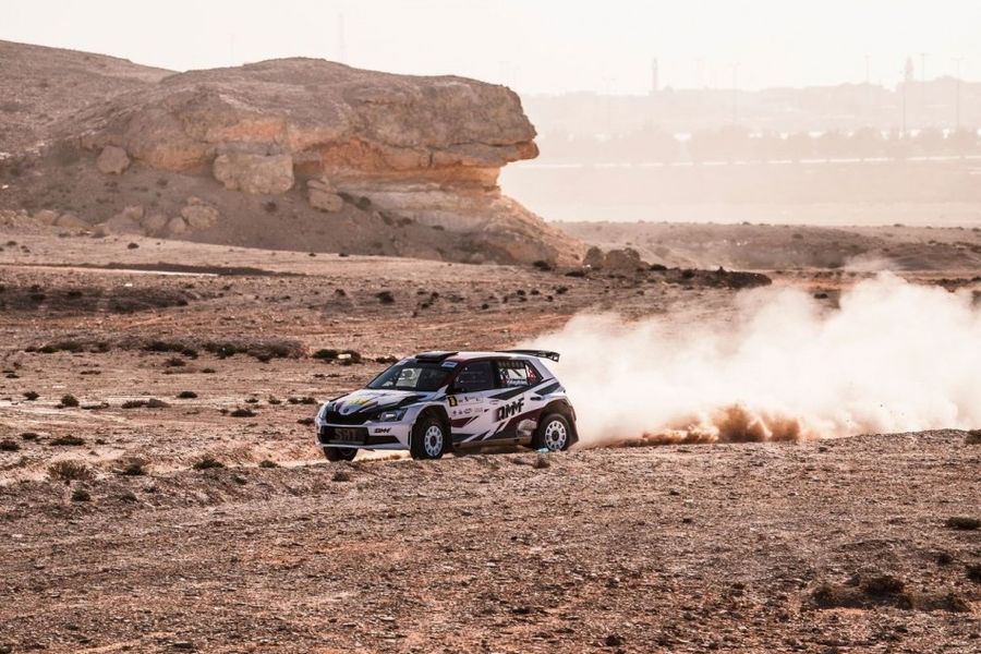 Kris Meeke & Mads Østberg in contention for Qatar International Rally