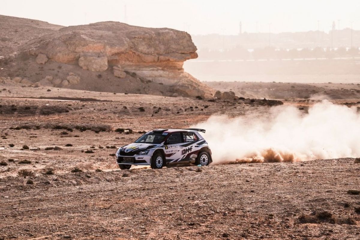 Kris Meeke & Mads Østberg in contention for Qatar International Rally