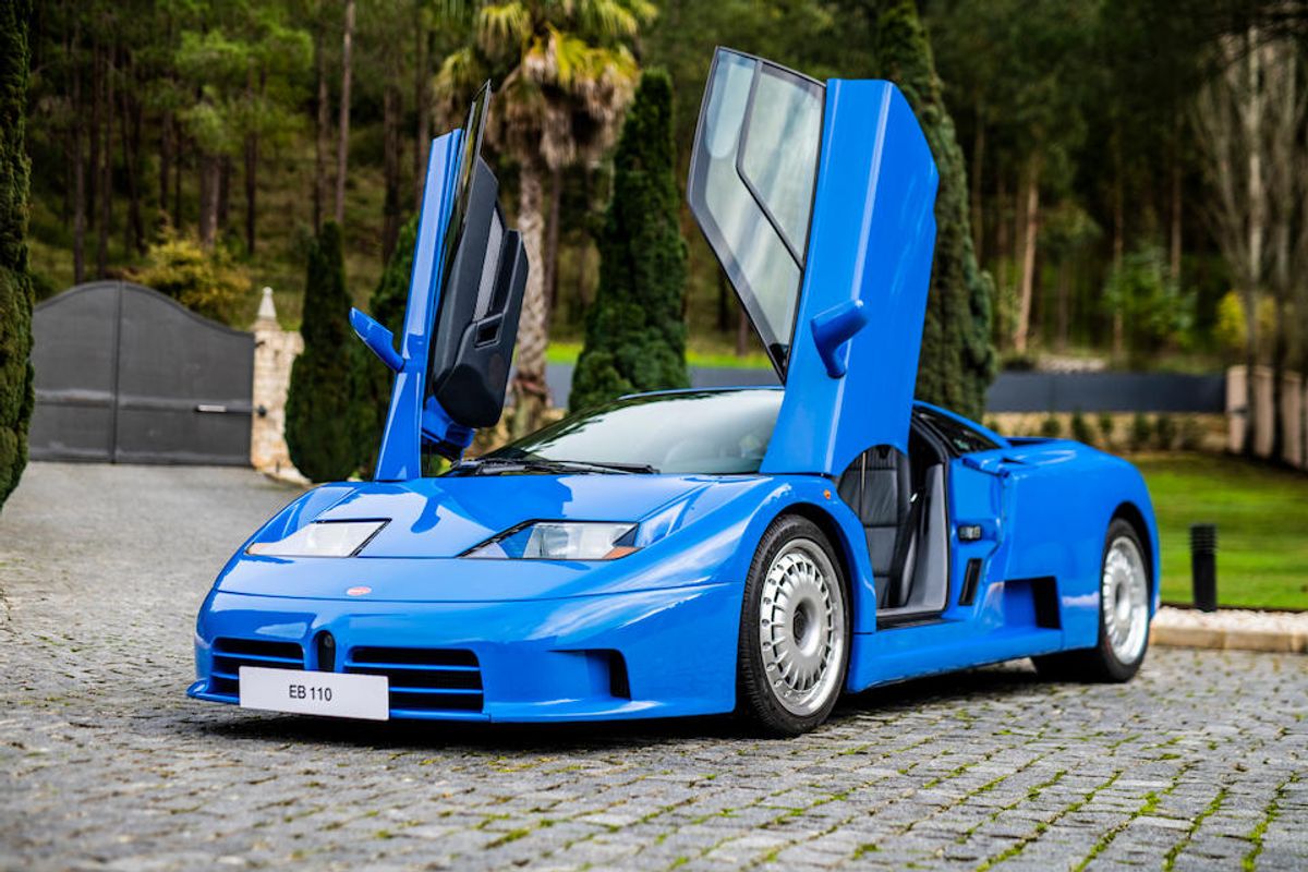 New auction records @ Bonhams for LaFerrati and Bugatti EB110 GT