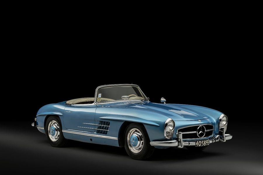 ex-Juan Manuel Fangio 1958 Mercedes-Benz 300 SL Roadster @ RM Sotheby's