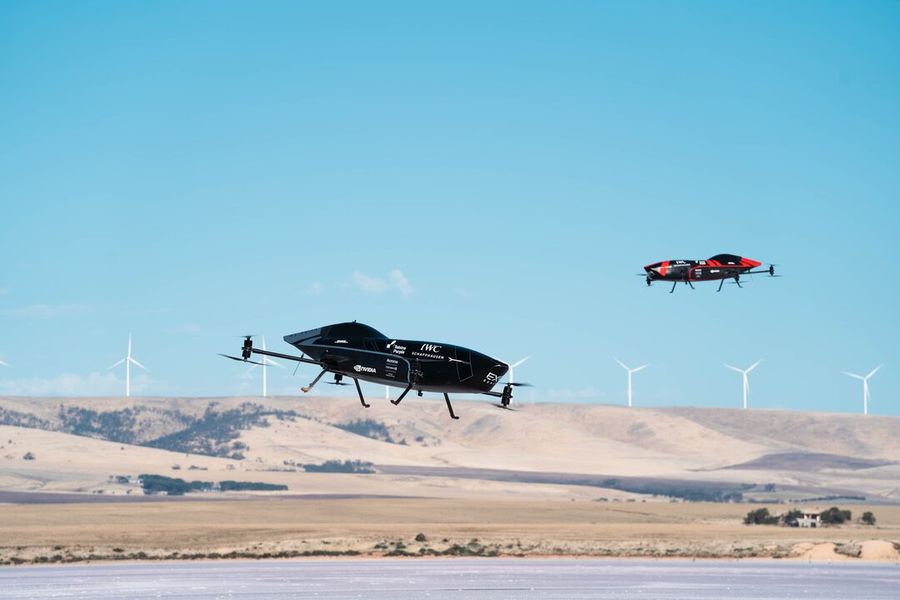 Airspeeder's historic first drag-race, video