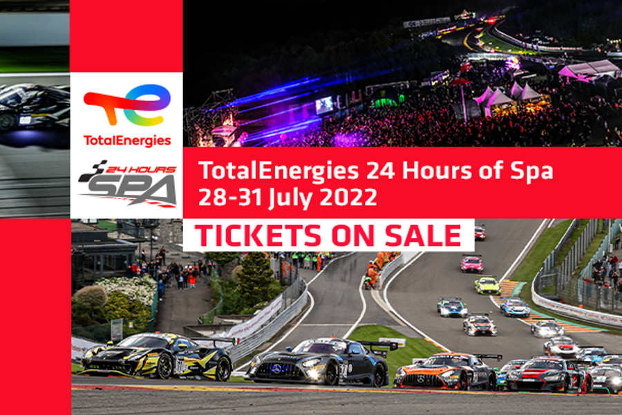 24 Hours of Spa tickets now on sale