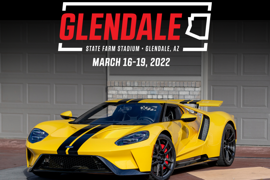 1,270-Mile Ford GT in Triple Yellow Tri-Coat heading to Mecum Glendale