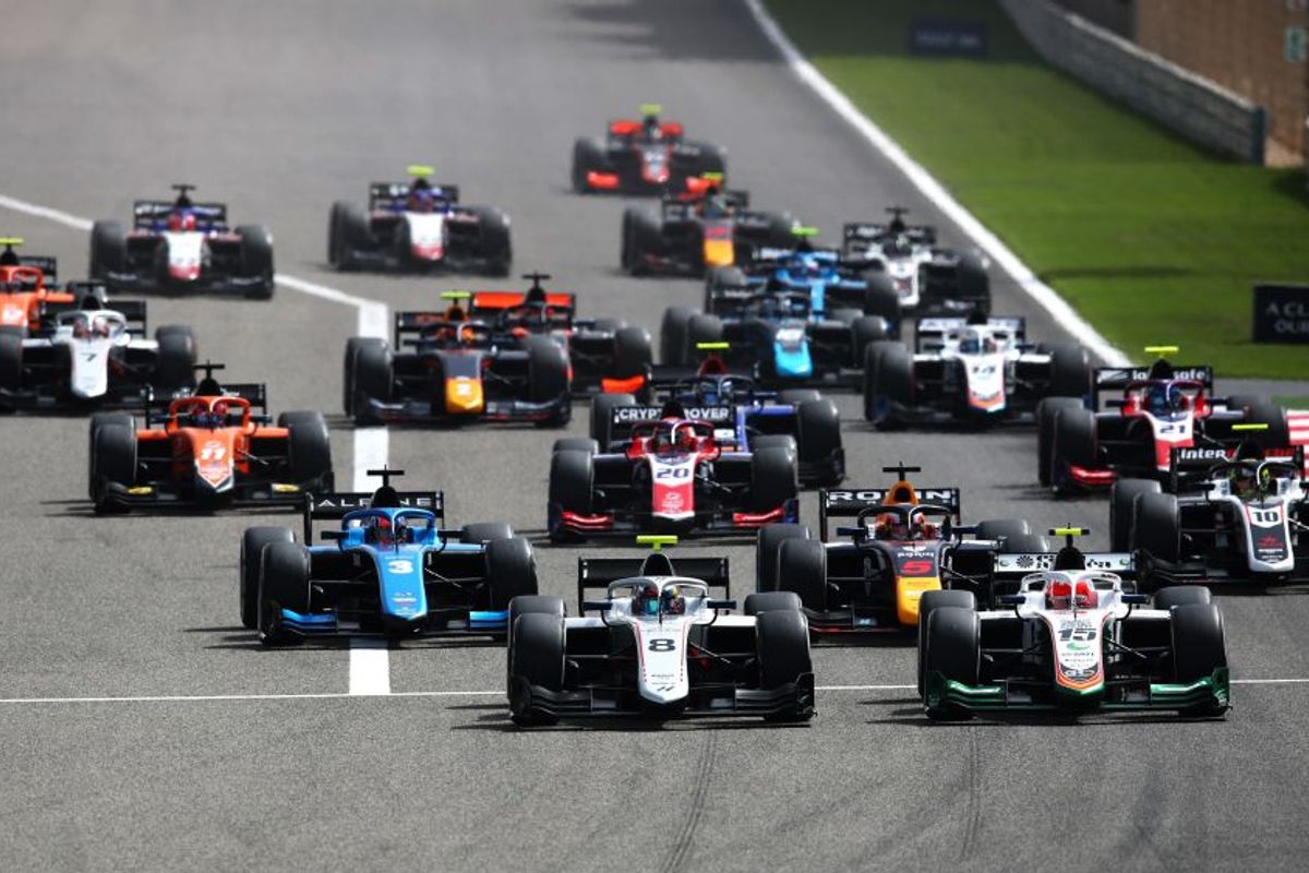 Théo Pourchaire wins chaotic first F2 Feature Race of the season