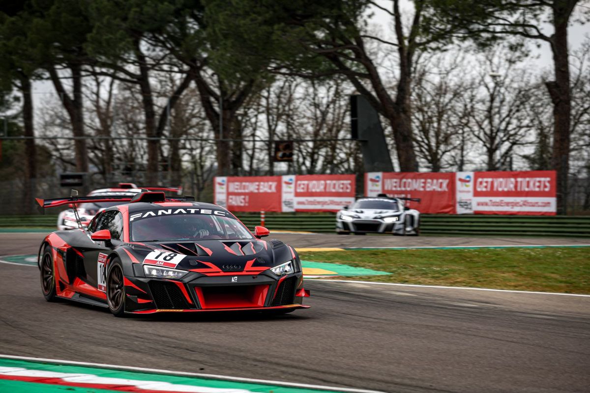 Audis on top in Imola Fanatec GT2 European qualifying