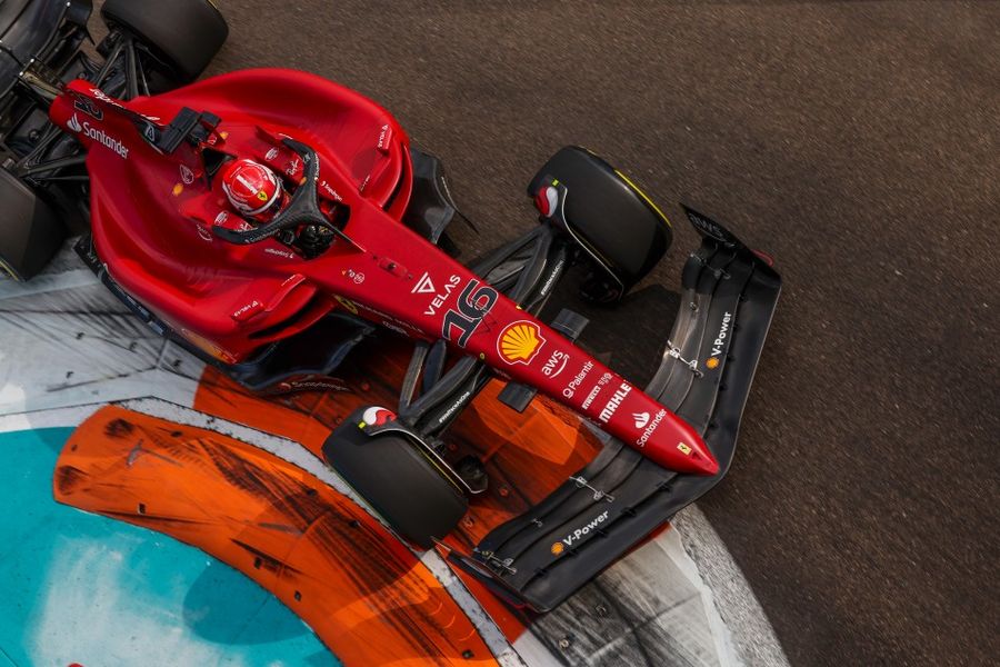 Leclerk and Sainz lock out Miami GP front row for Ferrari