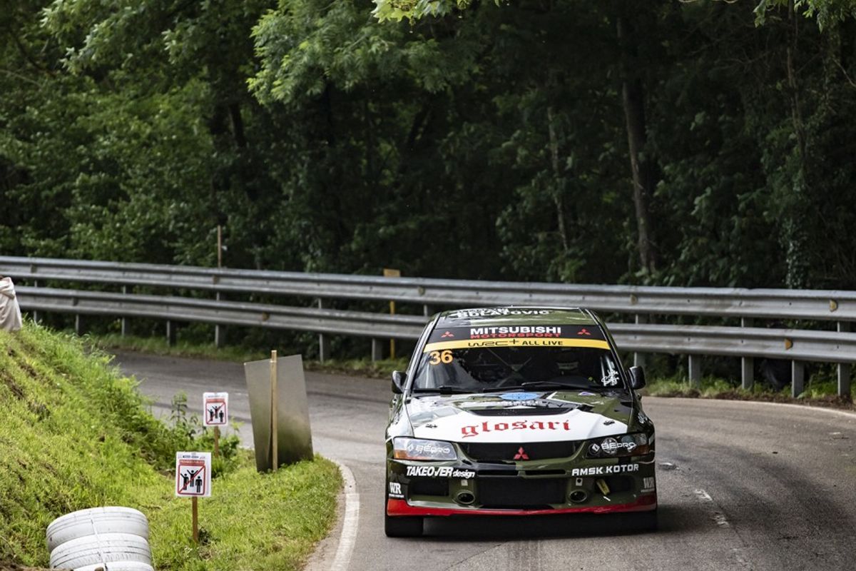 Vasilije Jaksic leads Category 1 of the European Hill Climb Championship
