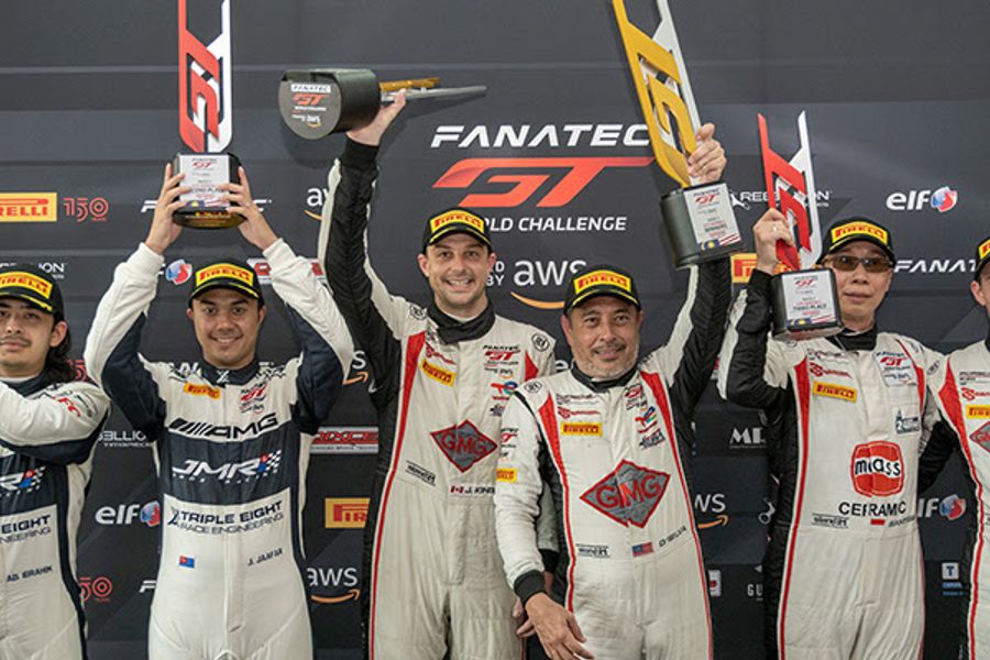D'Silva & Bamber win Fanatec GT World Challenge Asia Race 2 at Sepang