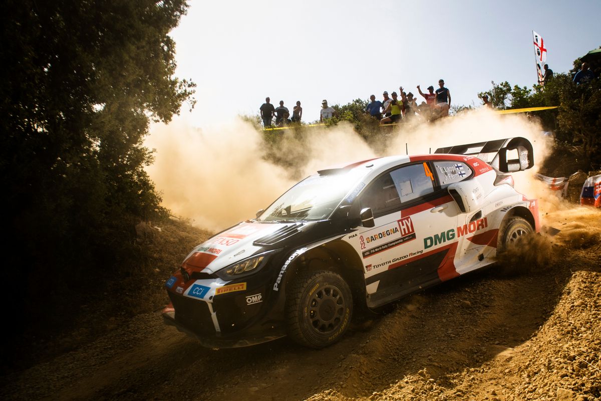 Lappi holds slender lead after a frantic Friday on Rally Italia Sardegna