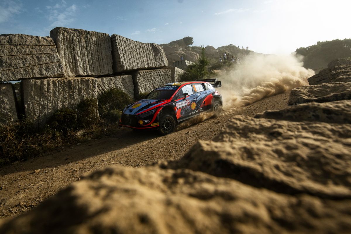 Tänak dominates Saturday's action on WRC Rally Italia Sardegna