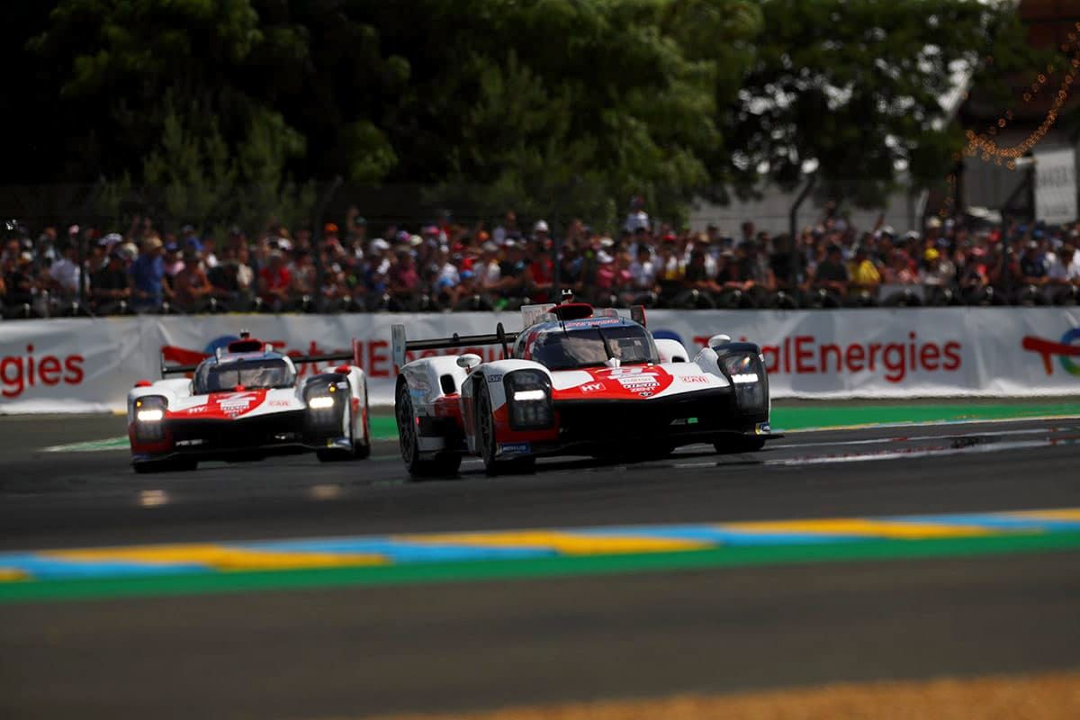 Le Mans TOYOTA GAZOO Racing at the front with both its GR010 HYBRID Hypercars