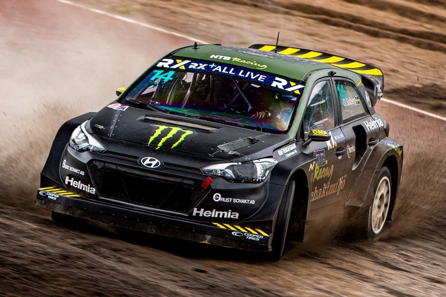 Oliver Solberg the early pacesetter in Sweden's EURO RX round