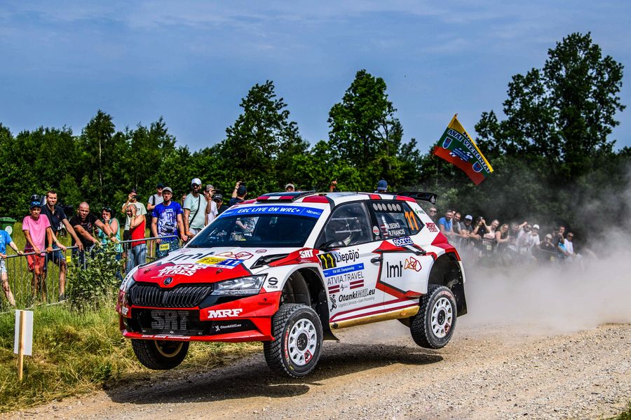 Mārtiņš Sesks sets the pace on Tet Rally Liepāja