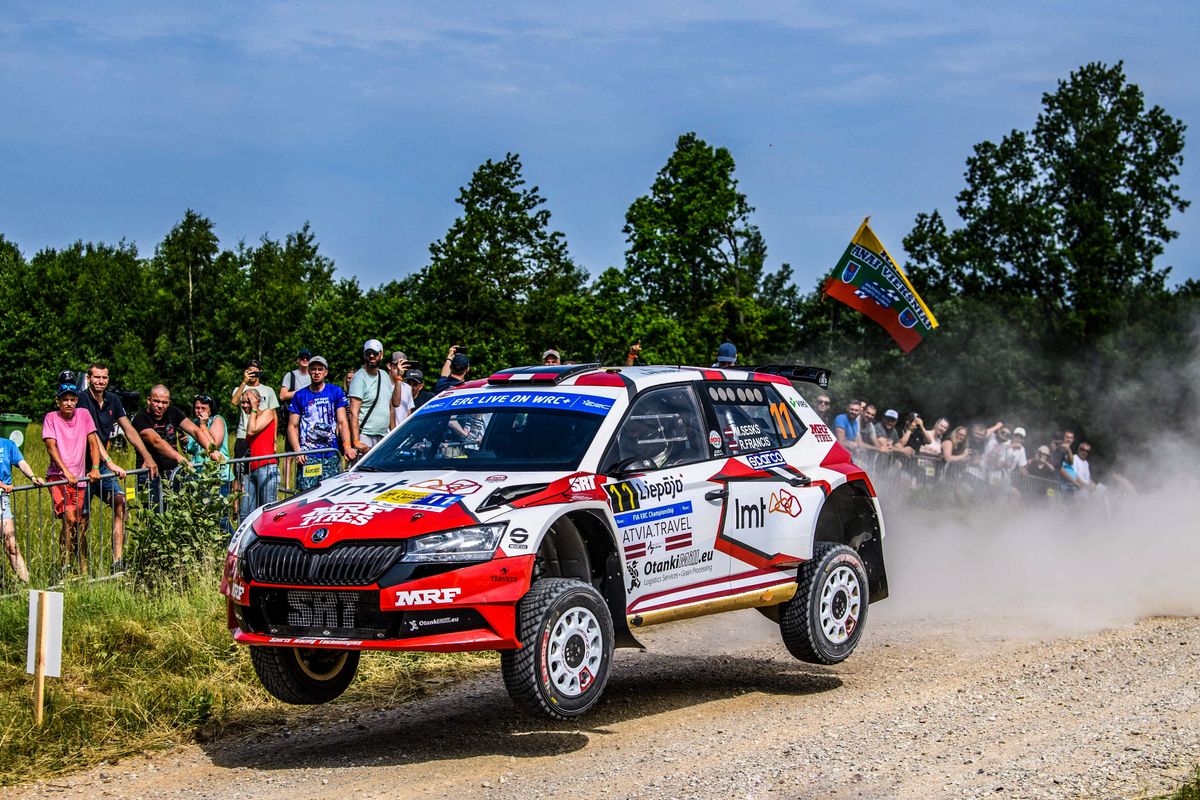Mārtiņš Sesks sets the pace on Tet Rally Liepāja