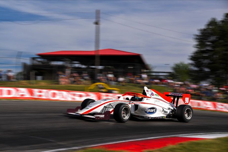 Double pole, victory and bigger points lead for Foster at Mid-Ohio