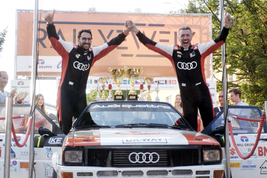  Audi quattro of Italian crew Zippo & Denis Piceno win EHRC Rallye Weiz