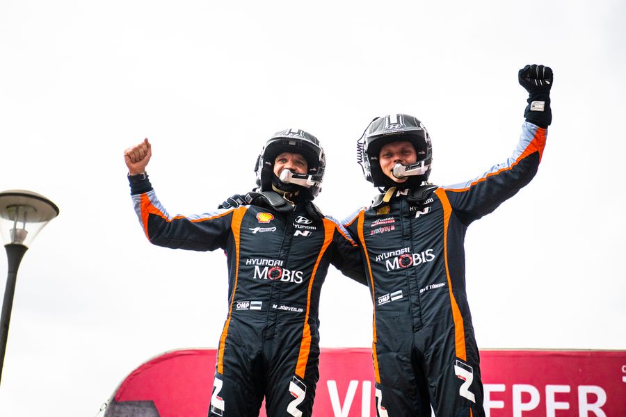 Ott Tänak keeps Elfyn Evans at bay to win Ypres Rally Belgium