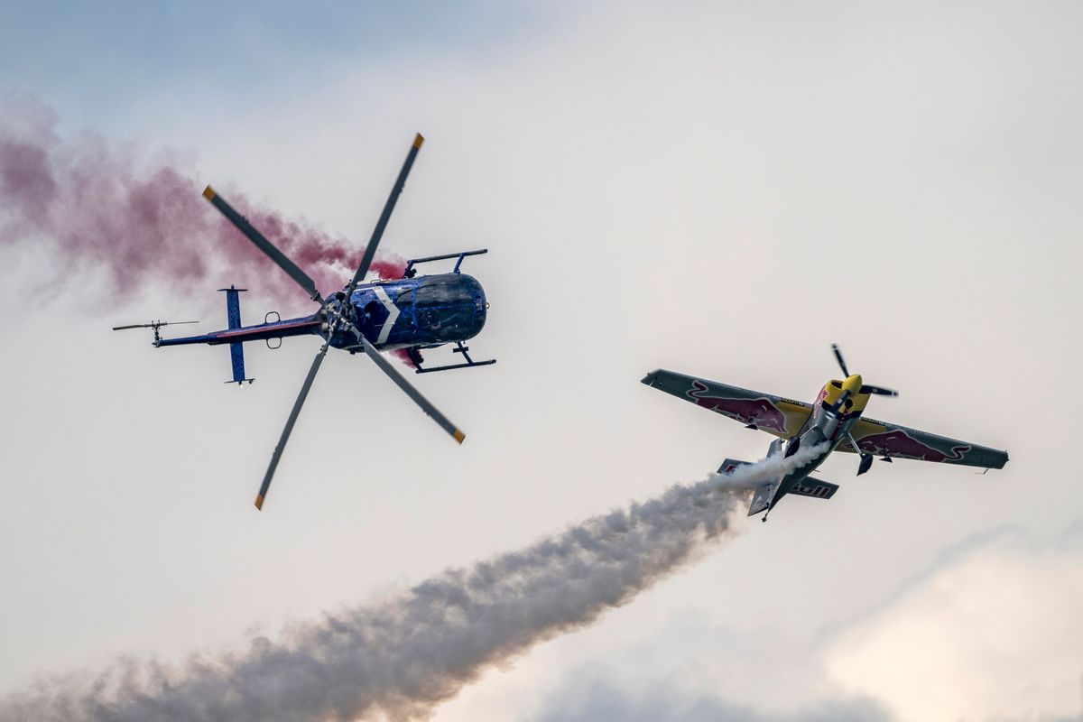 Red Bull Aerobatic Triple at Austrian Air Show