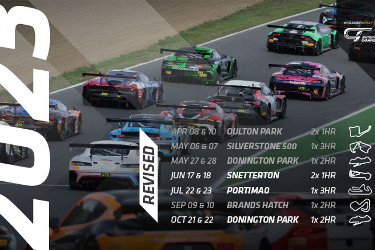 Revised British GT Championship 2023 calendar Motorsport News