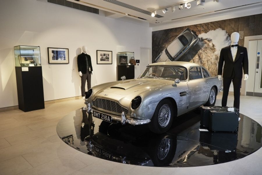 Aston Martin DB5 stunt car raises £2.9m @ James Bond charity auction